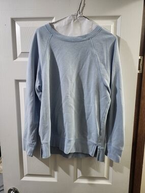 PINK Victoria's Secret Light Blue Crewneck Sweatshirt